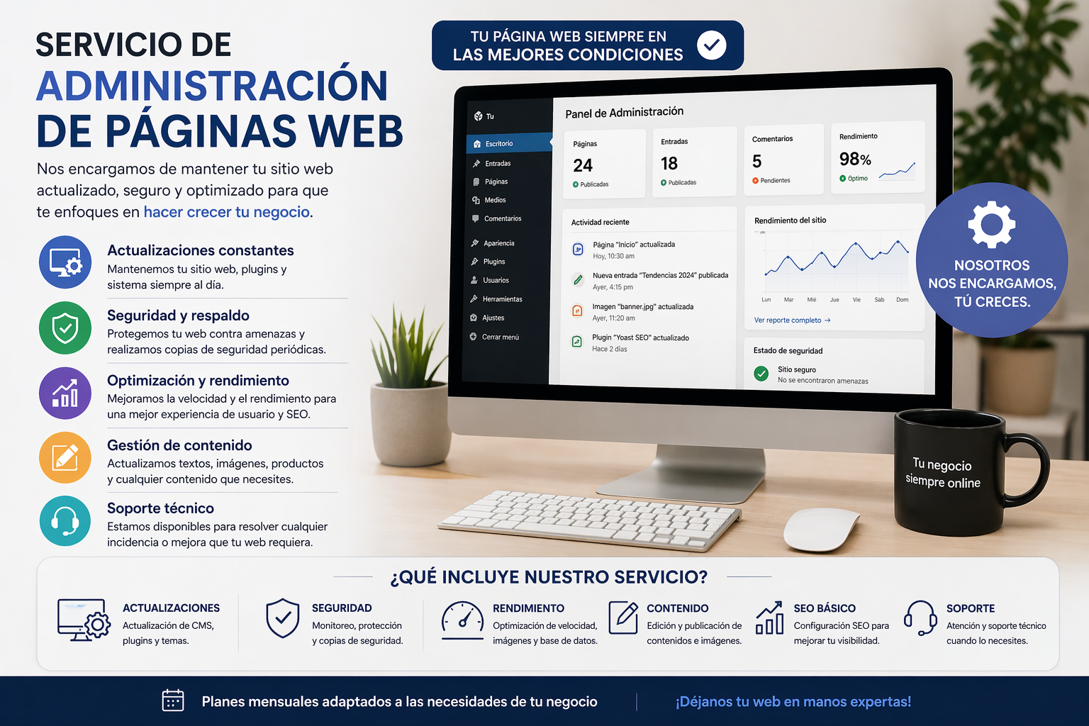 mhaya web se encarga de la administracion de pagina web de los que requieran