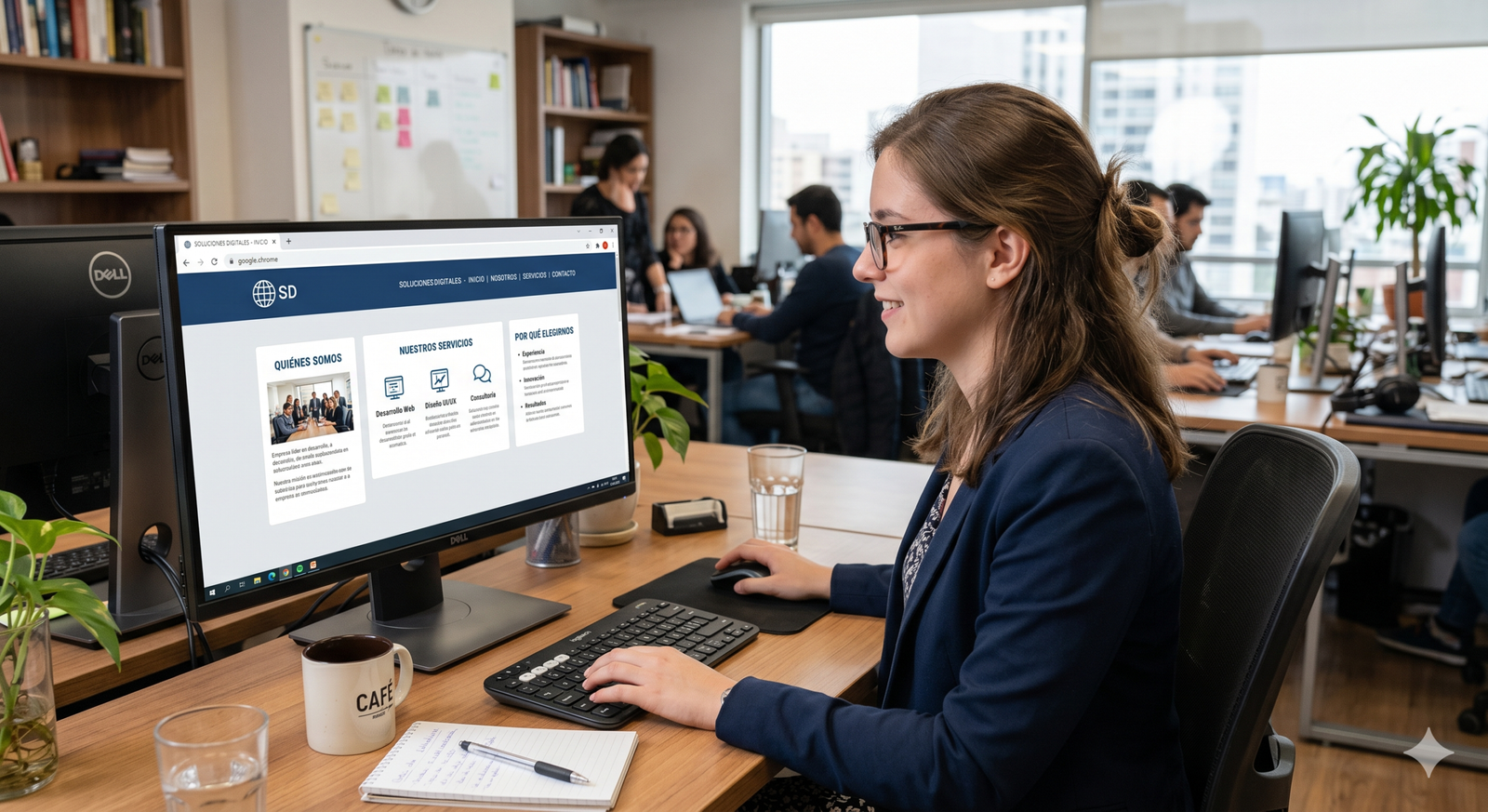 personal administrativo usando una pagina web con funciones basicas